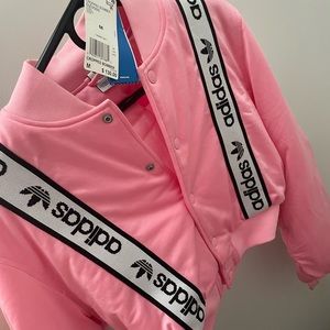 Adidas pink bomber jacket